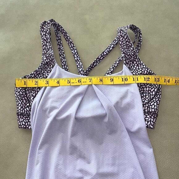 Lululemon Nouveau No Limits Lilac / Miss Mosaic Lilac Deep Zinfandel Size 8 - Picture 12 of 12
